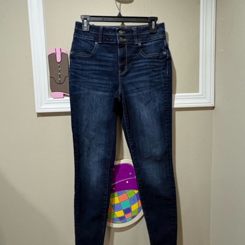 Maurices High Rise Deep Blue Jeans